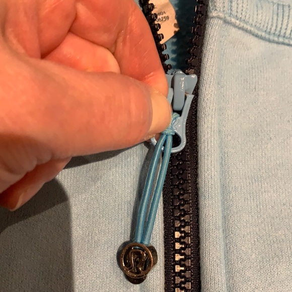 🌟HP🌟 Lululemon Blue Moon/Hyper Stripe Scuba Hoodie Stretch - Size 6 RARE - Picture 11 of 16